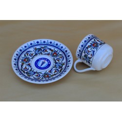 Hediyelik Logo Baskılı Tekli 2 Parça Sağlık Sen Fincan Setleri